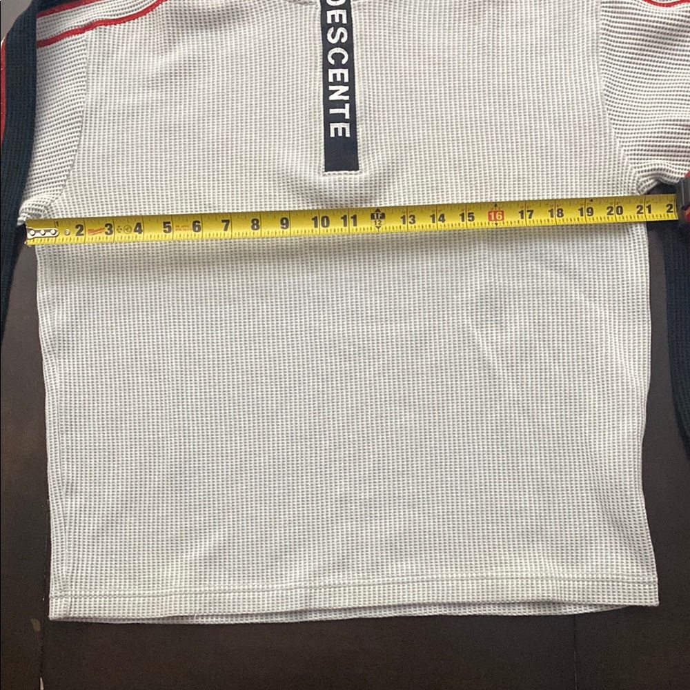 Descente White Sweater halft zip